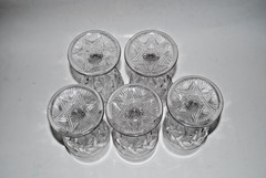 Set of 5 EAPG Water Goblets – Jones, Cavitt & Co No. 126 Pennsylvania Pattern