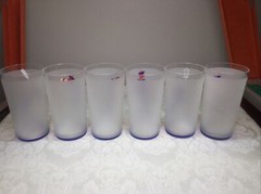 French Art Deco Sailor Frosted Glass Tom Collins Highball Glass – Set Of 6 -RARE