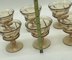 Fostoria Jamestown Amber Swirl Sherbet/Champagne Glass – Multiple available