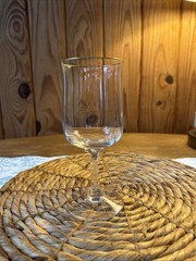 Lenox Crystal Intrigue Gold Rimmed 6 1/4″ Wine Glass