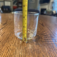 Libbey Glass Tumblers Wavy Textured Pattern Rocks Whiskey Glasses Set Of 5