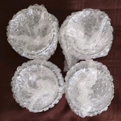 Four 3″ Etched Palm Tree & Sail Boat Hollow Stem Crystal Whiskey 4 oz. Glasses