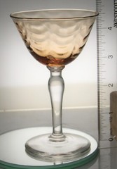 Loop Optic sherbet wine glass – unknown maker