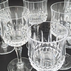 SÈVRES – 6 Red Wine Glasses In Crystal Model SAVANNAH
