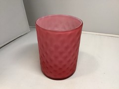 Antique Diamond Quilting Glass Company Unknown Phoenix Satin Tumbler circa 1890￼
