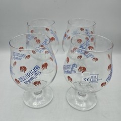 Delirium Tremens Pink Elephant Belgian Tulip Beer Glass Set of 4 Ritzenhoff 33cl