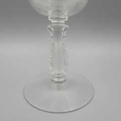 Fostoria Crystal SILVER FLUTES Low Water Goblets – Set of Four
