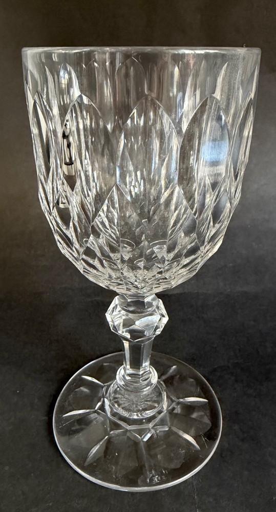 Baccarat Nimes WATER GOBLET (Juvisy Variant) Crystal 1 of several 16 cm
