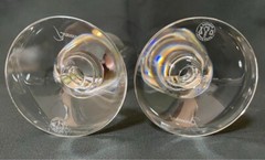 Baccarat Vega Fortissimo Crystal Wine Glass clear 2set no Box