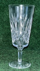 Waterford Crystal Lismore Crystal Champagne Flute Cut Glass Ireland 7.75” Signed
