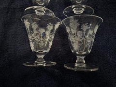 Morgantown Mayfair Ice Cream Glasses- Set Of 4 Read Description