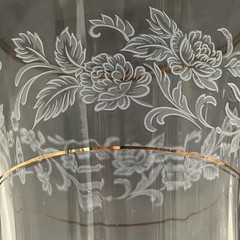 Mikasa Antique Lace 4 Piece Crystal Iced Tea Glasses 1989-91 Austria 8″tall 10oz
