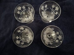 Morgantown Mayfair Ice Cream Glasses- Set Of 4 Read Description