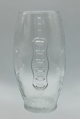 Libbey 23 Ounce Football Shaped Textured Clear Glass Tumbler Cup