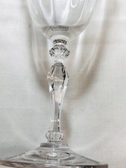 Mikasa Allegro Gold Rim Optic Water/Wine Goblets Glasses 7 7/8″ Nice!