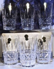 6 NEW VINTAGE WATERFORD CRYSTAL KYLEMORE 12 oz. TUMBLER GLASSES IN ORIGINAL BOX