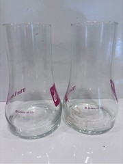 Vintage 7-up “the Uncola” glasses set of 2 retro soda advertising 1970s Barware
