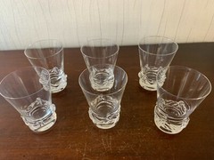 25 Red Wine Glasses Sorcy Model Daum Crystal 9.8 cm Height