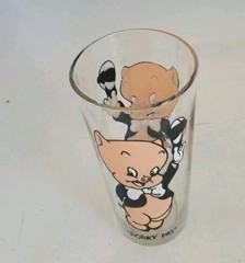 PORKY PIG 1973 WARNER BROS LOONEY TUNES PEPSI COLLECTORs SERIES GLASS