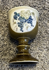 Vintage Otagiri Japan Stoneware Wine Goblet