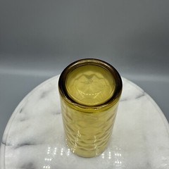 Vintage Anchor Hocking Amber Honeycomb Optic Tall Drinking Glasses 6.25″ MCM
