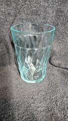 Vintage Anchor Hocking Turquoise Gemstone Juice Glasses