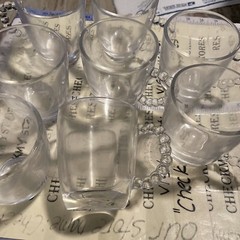 8 X Ambiance Crystal Beaded Clear Mug 15780
