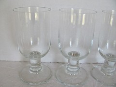 Dansk Crystal-Genna Clear -12 oz- 6 1/2″ Water Goblets- Set of 4