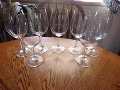Fine Wine Blown Elegant 21 Oz High End Crystal – Set of 7