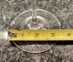 RIEDEL WINE GLASSES, Lead Free Crystal, 24 oz, 4 Glasses