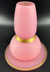 Antique Victorian Pink Opaline Satin Glass Tumble Up