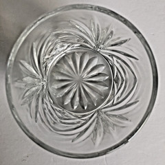 Crystal Double Old Fashioned Whiskey Glass Tumblers 8 Oz Star Blossom 3.5″ Set 4