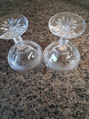 Set of 2 Antique Hearthside Champagne Goblets/Sherbet Glasses 5 1/4″ Decorative