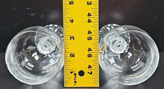 (6) Mikasa The Ritz Water Goblets Set Vintage Elegant Crystal Clear Stemware Lot