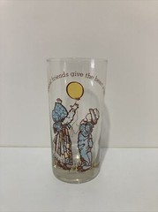 Holly Hobbie Drinking Glass Vintage Special Friends Boy Girl Ballon Cup