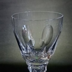 ROYAL LEERDAM QUEEN JULIANA WINE GLASSES, Cut Lead Crystal 4 1/2″, 4PCS