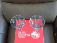 Waterford Snow Crystals Aqua Flute Duo New in Box
