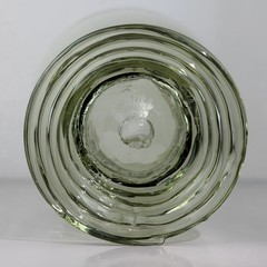 Alan Goldfarb Forest Green Art Glass Beaker Goblet Signed 1999 Medieval Venetian