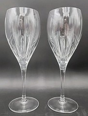 CRISTAL D’ARQUES-DURAND FRANCE ENCHANTE WATER GOBLETS Set of 2