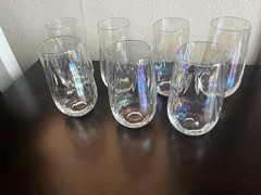 Set Of 7 Iridescent 6” Glasses