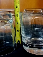 Set of 6 Baccarat CAPRI OPTIC Crystal Large Double Old Fashioned Glasses 4.25″