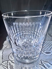Bayel Double Old Fashioned Glass Vertical Horizontal Cuts 14oz 4in ~ 2 Piece Set