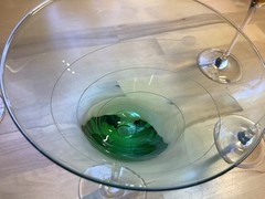 Lenox Tuscany Seasons Swirl Etched Martini Glasses Set of 4