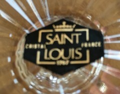 Saint Louis Cleo Wine Glass Crystal Engraved Napoleon III Massenet LB