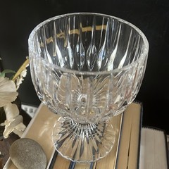 Mikasa Park Lane Vintage Clear Blown Lead Crystal Water Wine Glass Goblet