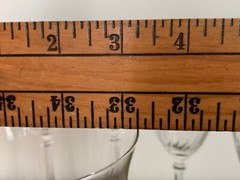 Cecelia crystal wine glasses Royal Leerdam Netherlands 8.5” set of 8