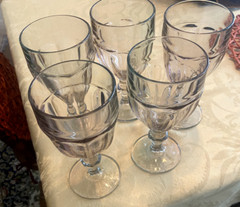 Libbey Duratuff Gibraltar Water, Wine, Iced Tea Goblets Pink – Set of 5