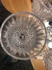 Set of Three 6 1/8″ Wine Glasses Heritage Clear By Fostoria