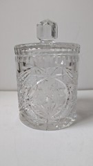 Beautiful Hand Cut Crystal ICE Bucket Cookie Biscuit Candy Jar with Lid