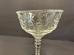 Vintage Rock Sharpe Crystal Arctic Rose Liquor Cocktail Glasses 6” – Set Of 6